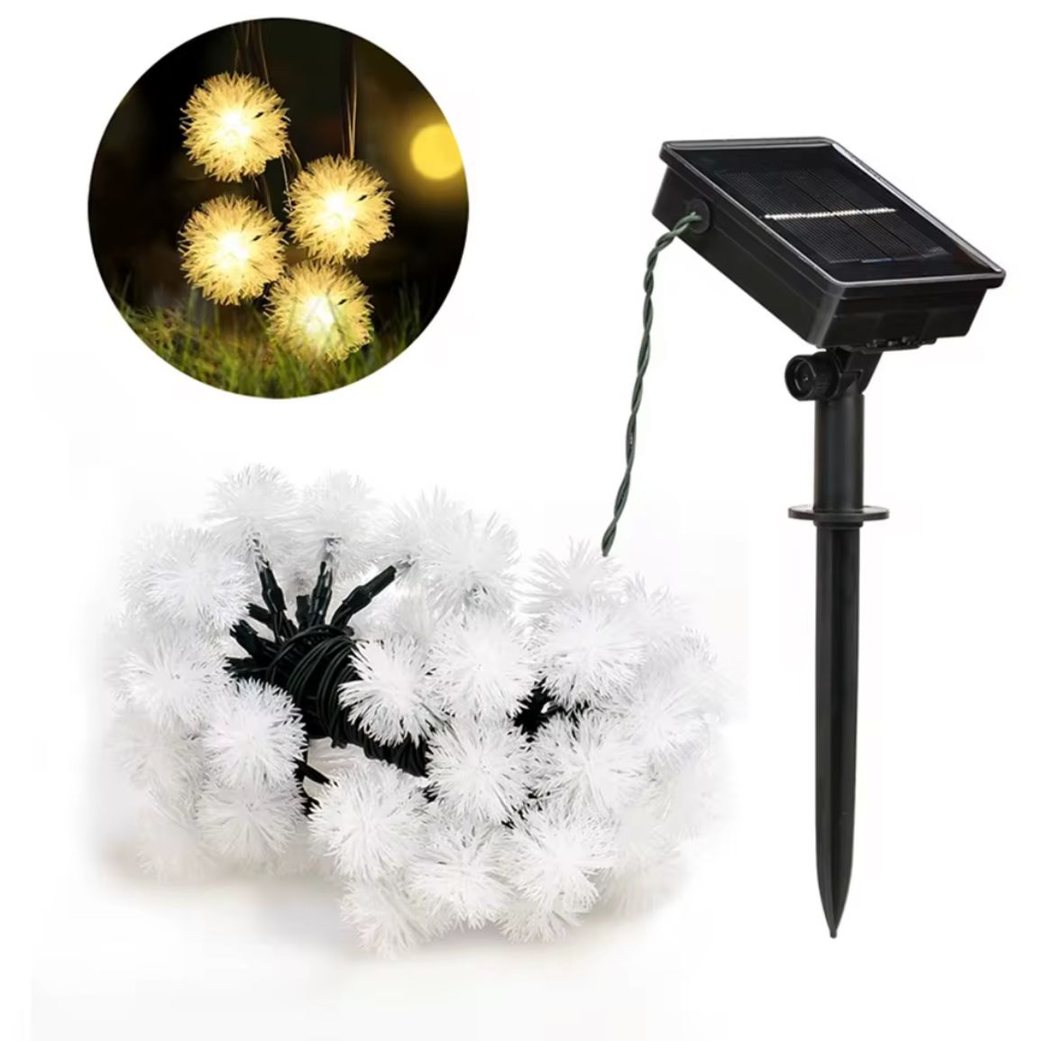 Guirnaldas de Luces Diente de León Solar