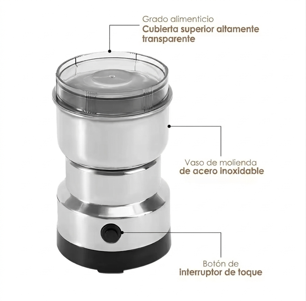 Molinillo Eléctrico para Café y Semillas